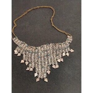 Vintage Silver Hand Made Mexico Chain Necklace